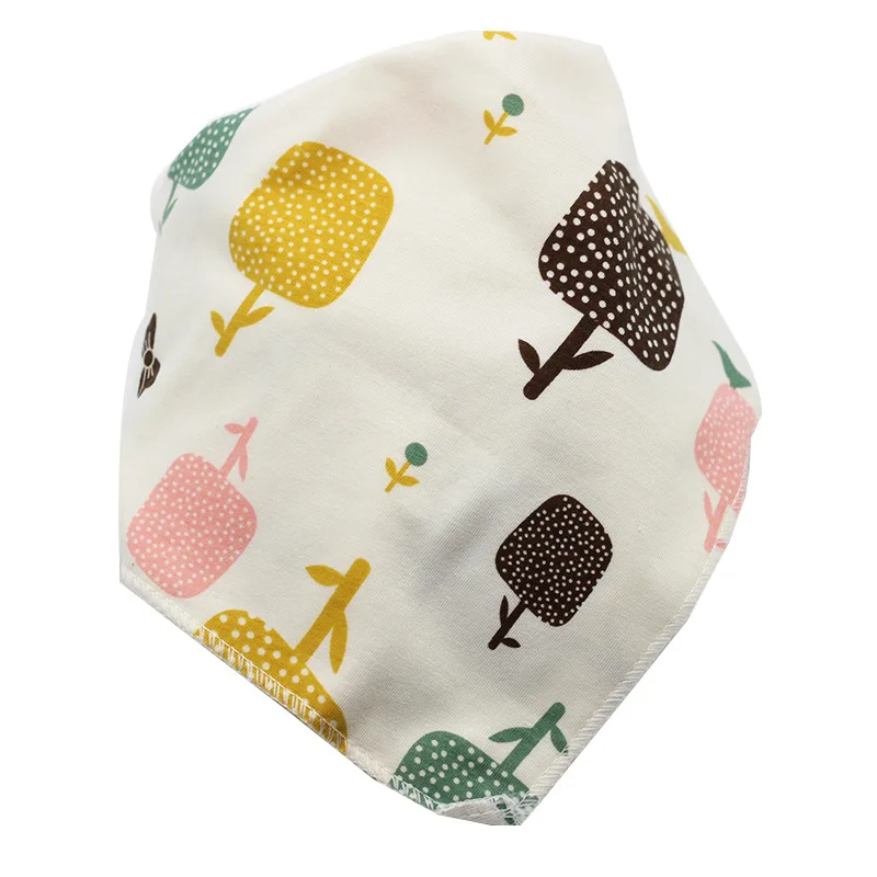 Cotton Bandana Bibs Baby Babador Feeding Smock Infant Burp Cloths Cartoon Saliva Towel Baby Eating Accessory Soft Baby Stuff