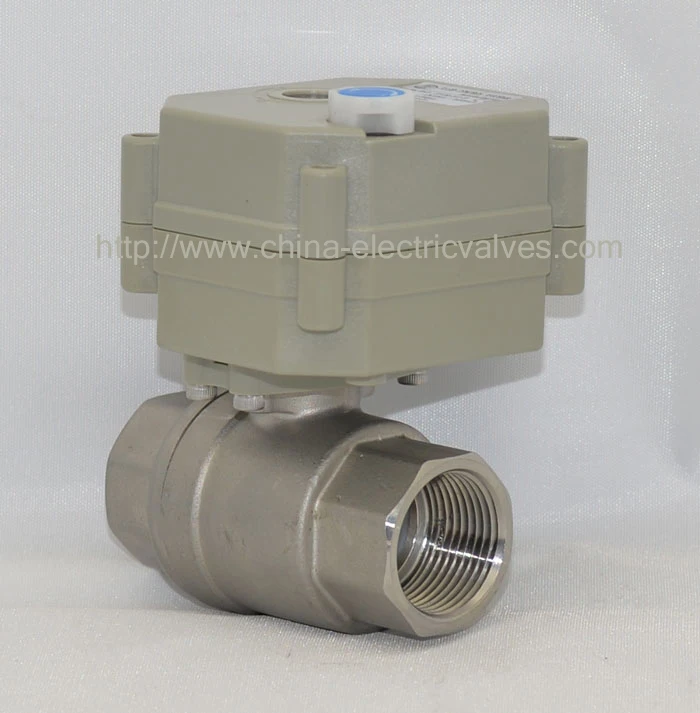 2/3/5/7 провода DC12V/24 V Нержавеющая сталь 3/" электрический клапан TF20-S2-B DN20 полный Порты и разъёмы моторизованный клапан с ручным управлением