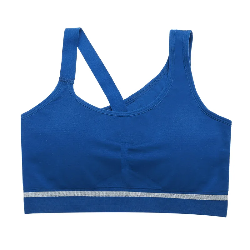 Blue Модный бесшовный бюстгальтер для женщин Bralette Lady пуш-ап бюстгальтеры беспроводные женские нижнее белье черные/синие/красные однотонные бюстгальтеры femme - Цвет: Blue