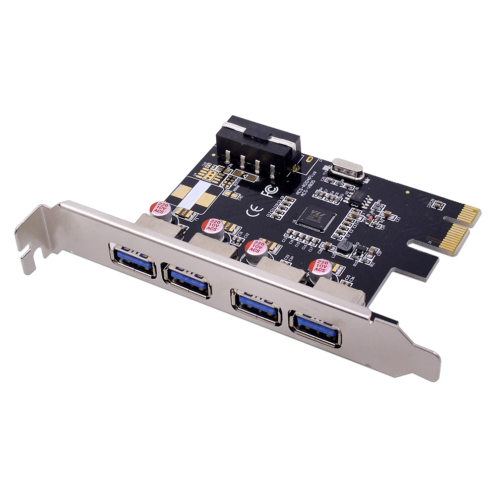 CHIPAL от 1 до 4 USB 3 0 слот мультипликатор концентратор PCIE PCI-E PCI Express Riser Card 1x 16x Горячая
