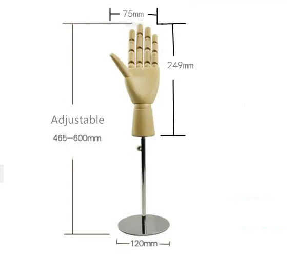 Высококачественная деревянная ручная модель для женщин демонстрация рук