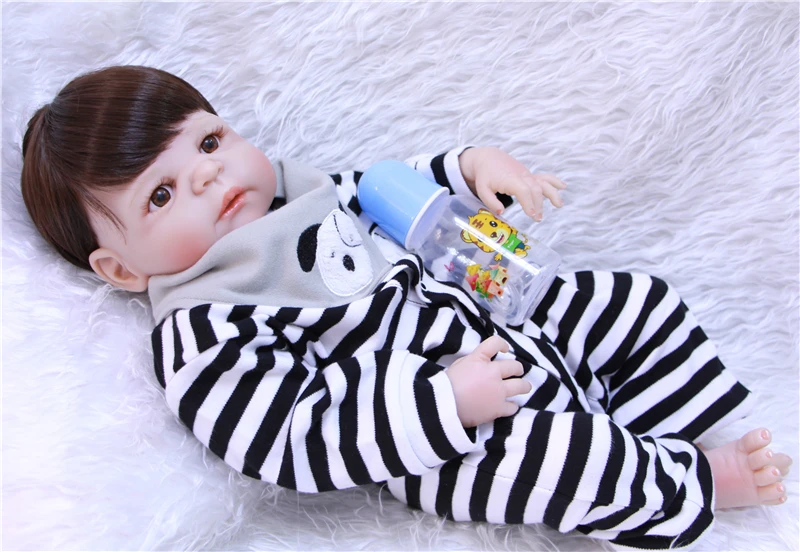 Кукла реборн силиконовая модная детская кукла младенец подарок для детей 22