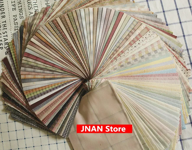 20x20 DIY японская маленькая ткань окрашенная в пряжу для шитья ручной работы