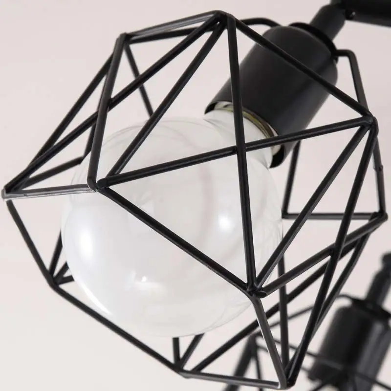 Современная ретро люстра для кухни спальни подвесная старинная железная в