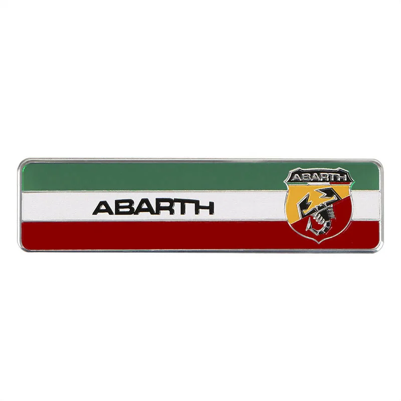 1 Металлический алюминиевый стикер с изображением Италии Scorpion клей Abarth значок наклейка эмблема для Фиат виаджио Abarth Punto 124 125 500 стайлинга автомобилей - Название цвета: 1