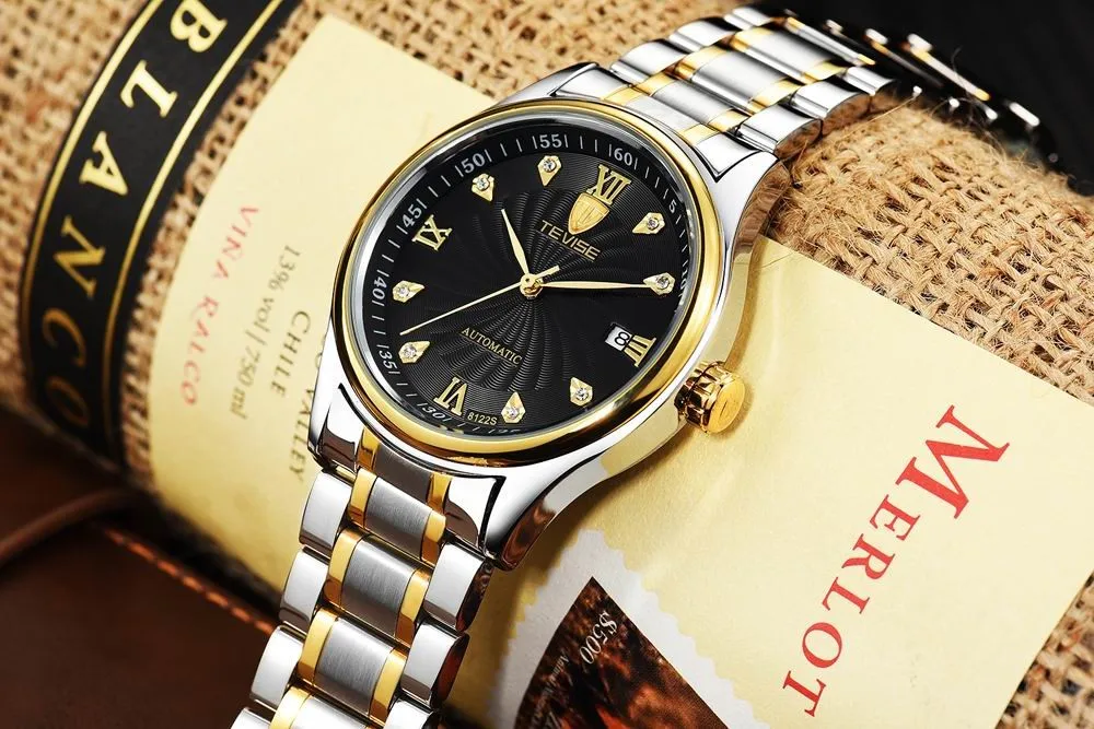 Мужские механические часы бренд Tevise Hours relojes hombre мужские часы Relogio Masculino военные спортивные мужские повседневные наручные часы