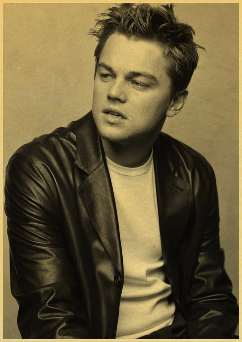 B011 Leonardo DiCaprio плакат из крафт-бумаги ретро постер ВИНТАЖНЫЙ ПЛАКАТ настенный Декор для дома Бар Кафе индивидуальное украшение комнаты - Цвет: B011