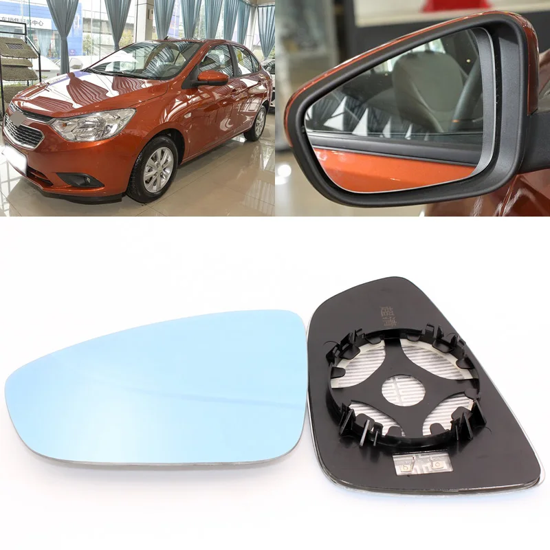 Для Chevrolet Sail 2010 2016 боковое зеркало для двери голубое стекло с основанием