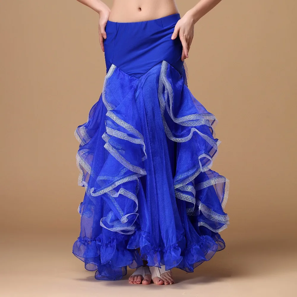 Женская шифоновая юбка для танца живота длинная сценическая одежда 2018|skirt