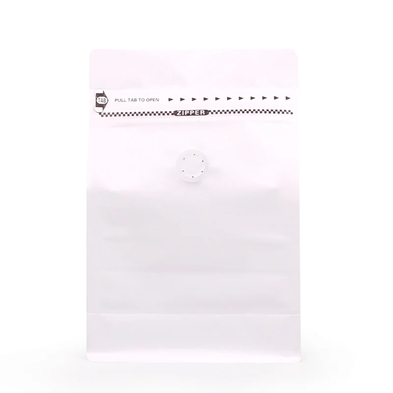 100pcs half pound white kraft paper Lamination aluminum foil ziplock packaging bag coffee side sealed zipper with valve | Дом и сад