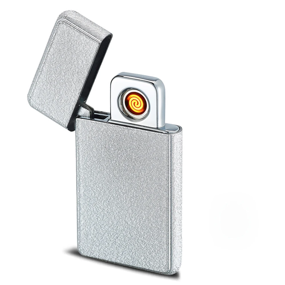 Новинка 2017 года usb-зажигалка Перезаряжаемые Электронная зажигалка ультра тонкий