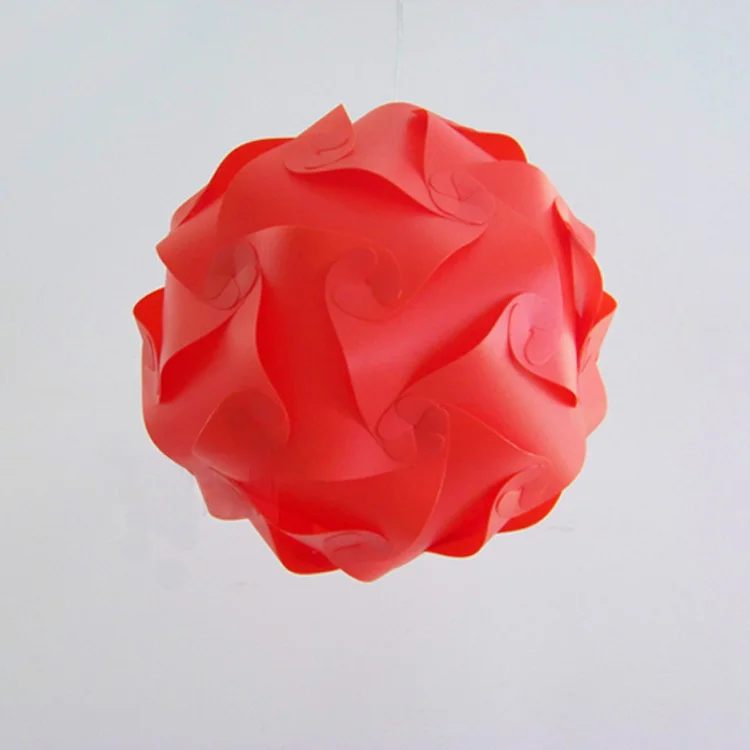 Красный 25 см/30 см/40 см современные DIY элементы IQ головоломки ZE Потолочная люстра