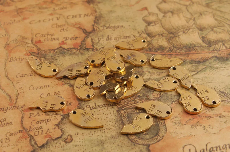 

20 Sets of Antiqued Color BEST WITCHES Charms