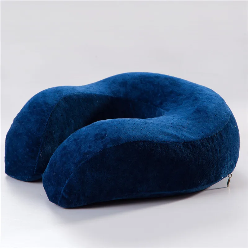 Дорожная портативная надувная подушка U образной формы для отдыха на шее