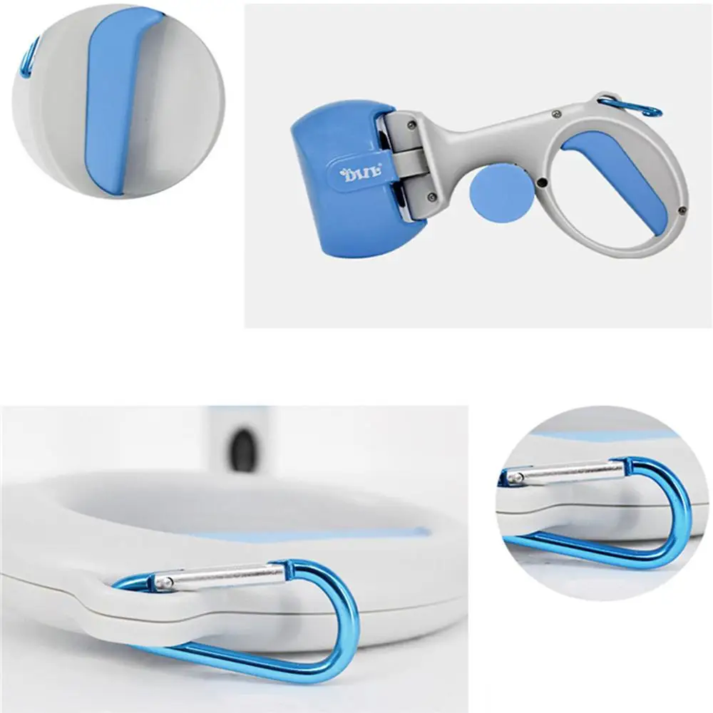 2 в 1 Pet Pooper Scooper +(1 рулон = 15 шт.) набор мешков для уборки собак и кошек на открытом