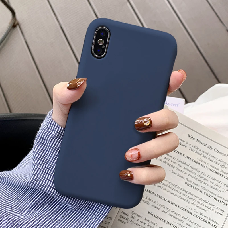 Dark Blue TPU Ультратонкий однотонный чехол s для samsung Galaxy S5 S6 S7 Edge S8 S9 Plus S10e S10 5G S10Lite S11 Мягкий ТПУ чехол для телефона - Цвет: Dark Blue TPU