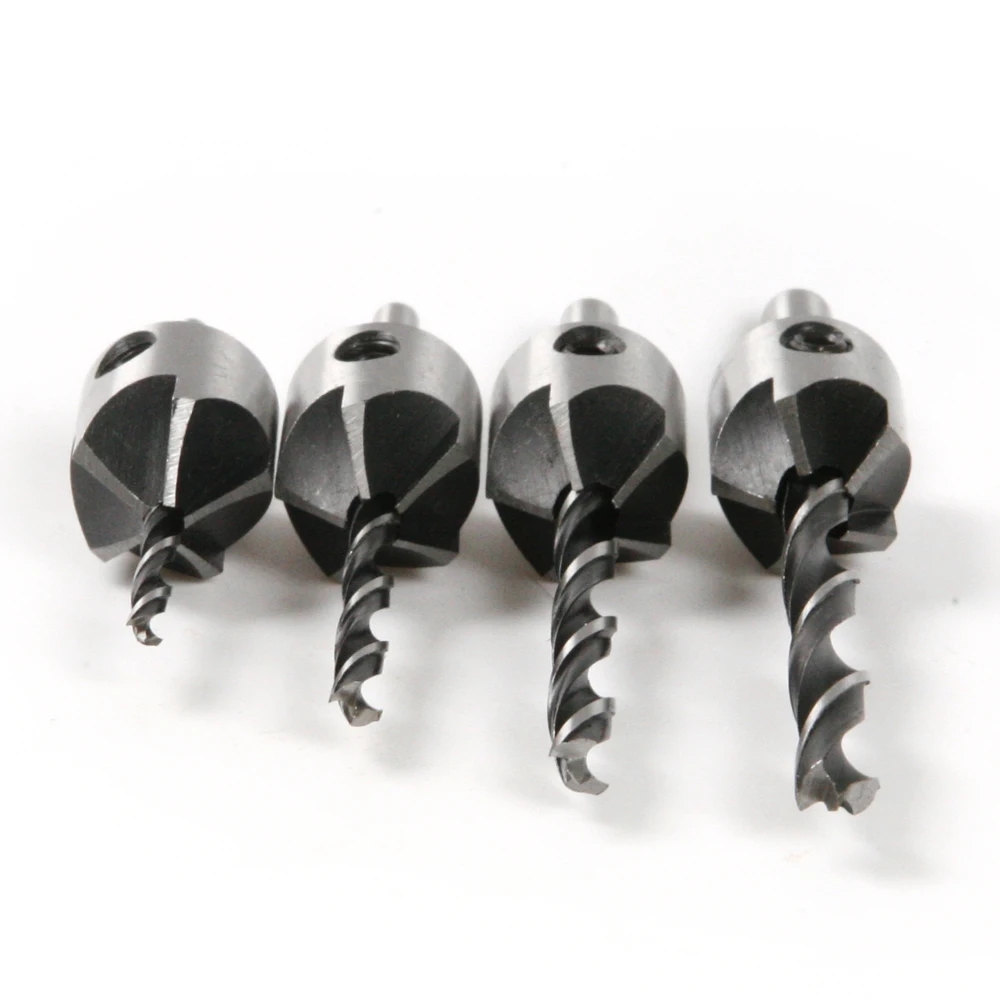 США Склад 4 шт. Столяр дрель Пресс зенковки множество Скучно Бит промышленных