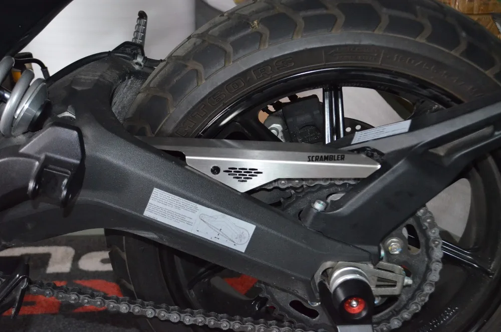 Защита цепи из нержавеющей стали для DUCATI скремблер 800 серебро|Накладки и