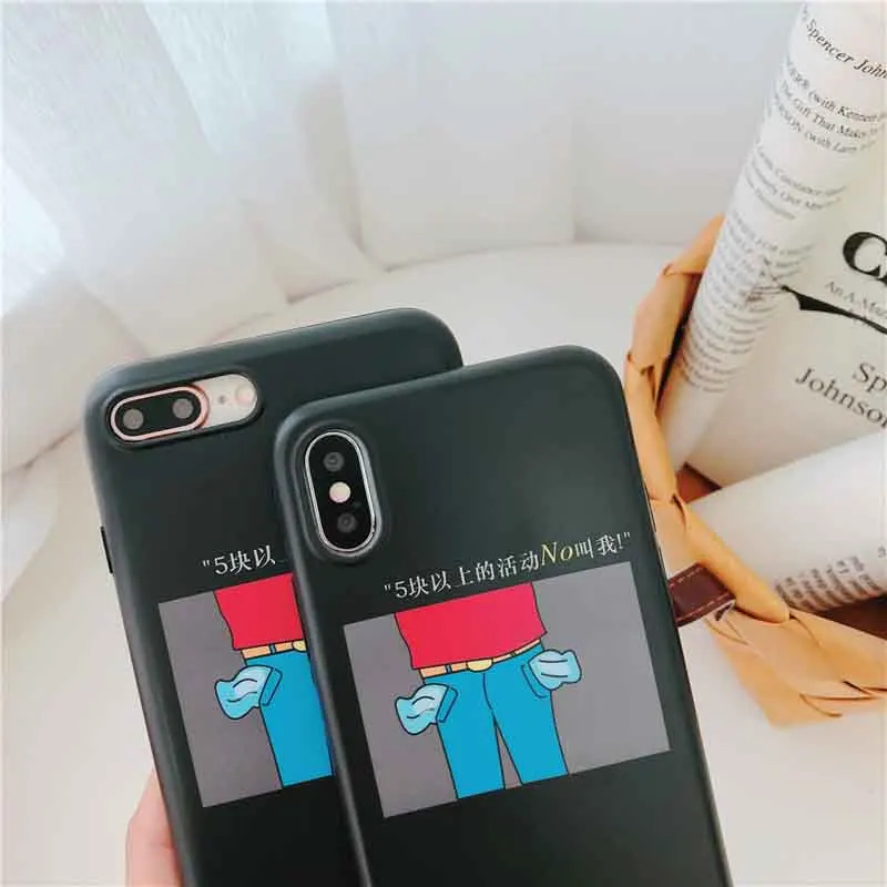 New cartoon mobile phone case for iPhone X luxury IMD soft shell 6 6S 7 8 Plus funny back cover | Мобильные телефоны и