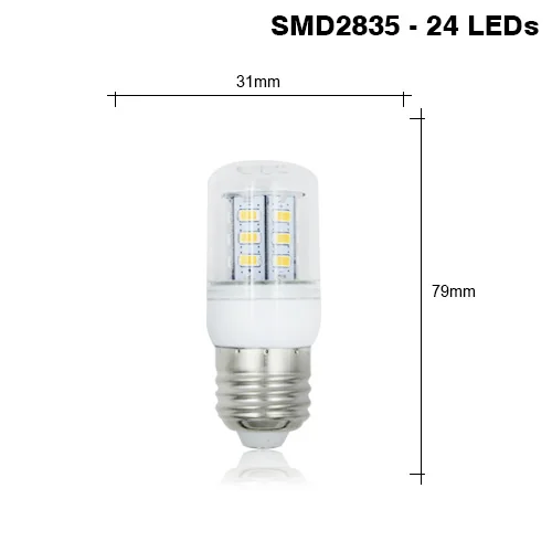 24 Leds PARKSON 10 шт./лот Светодиодная лампа E27 220V 24 38 48 56 69 72 96 leds лампы SMD 5730 bombillas Lamparas лампада Led светильник лампочка focos E27 - Испускаемый цвет: 24 Leds