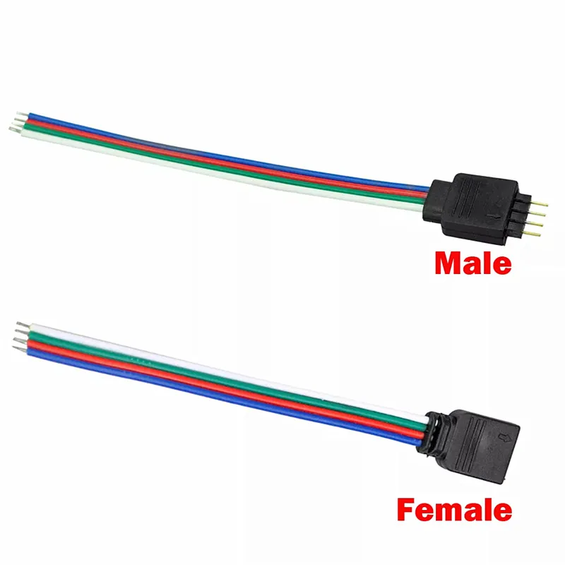 5 шт. 4-контактный разъем 5-контактный для 5050 3528 RGB RGBW светодиодный светильник
