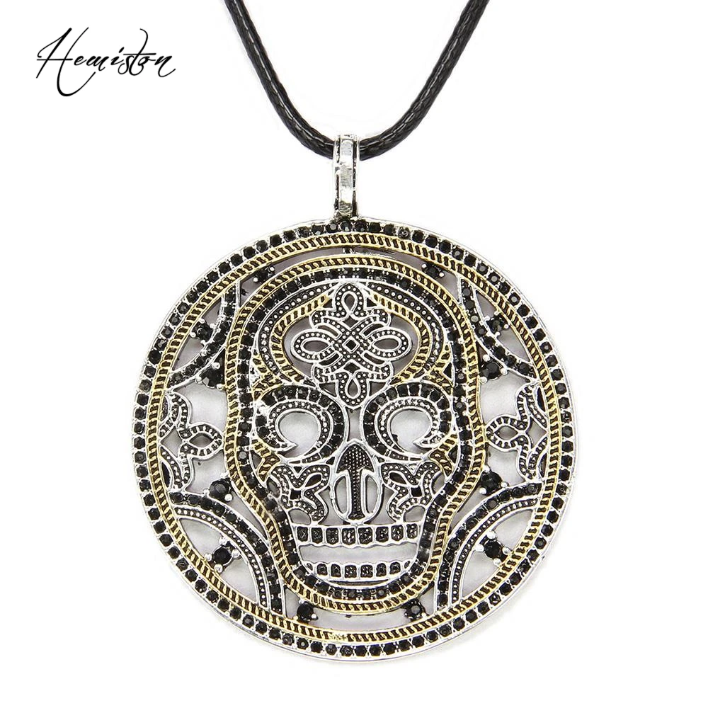 ТОМАС Желтый черепа диск кулон ожерелье Европейский TS-Стиль хорошее ювелирное