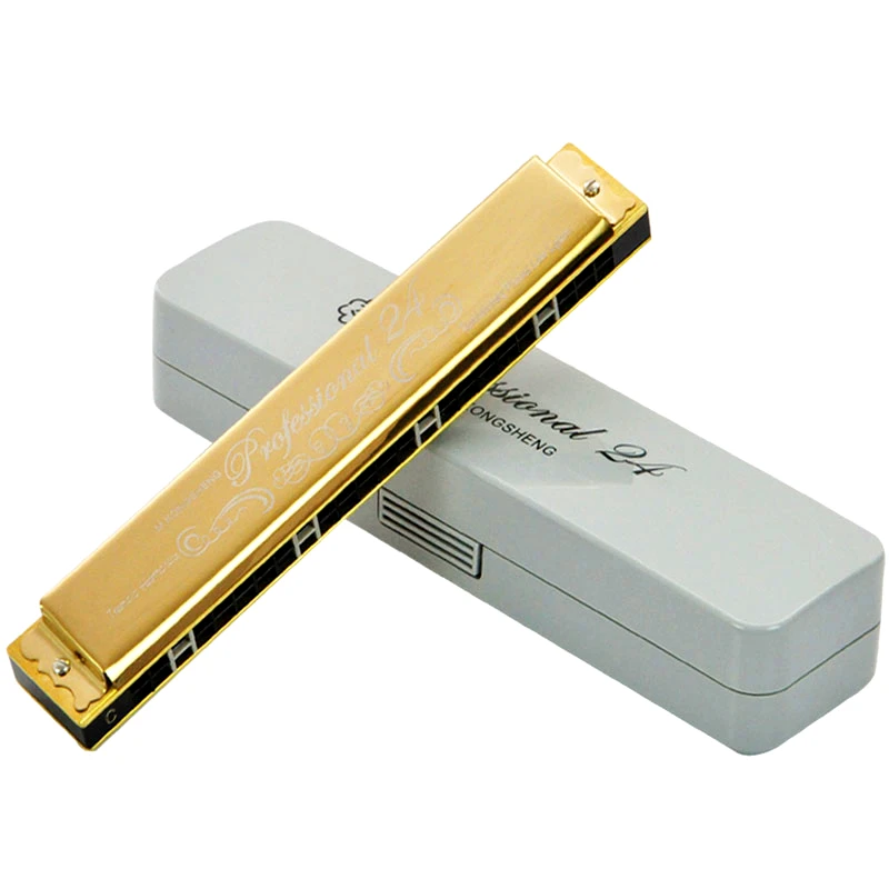 Kongsheng Harmonica 24 Отверстия Tremolo harp Instrumento Музыкальные инструменты Armonica Woodwind рот Ogan