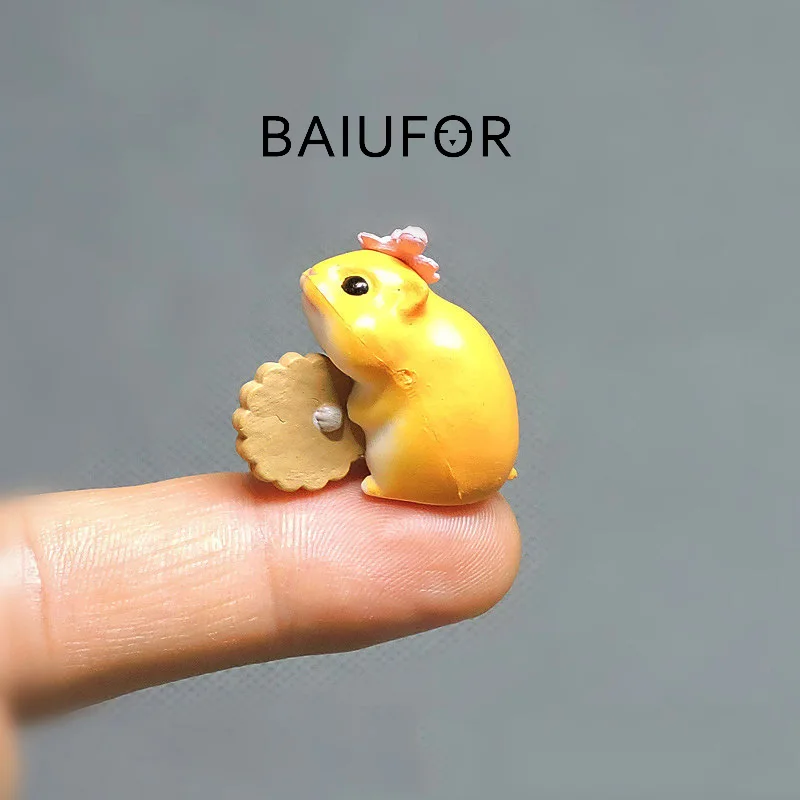 BAIUFOR лес животное Ribbit кошка собака хомяк Сказочный Сад миниатюры микро пейзаж из мха Декор Террариум фигурки детская игрушка