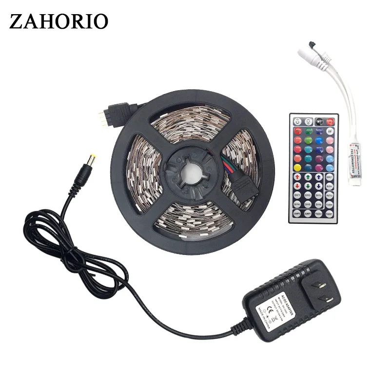 Led Strip SMD 5050 Waterproof RGB 5M 10M Tape Light Wifi/Music/24key/44key Controller DC12V Power Flexible Home Decoration | Лампы и