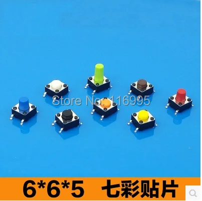 

Бесплатная доставка, 500 шт., тактовый переключатель SMD 6x6x6 мм