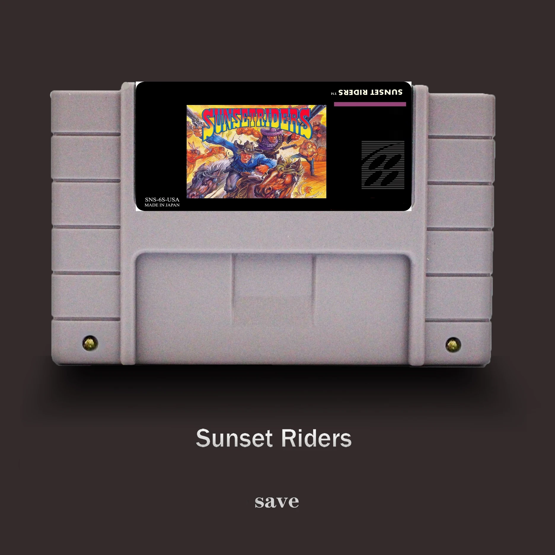 Sunsetriders 16 бит для NTSC игровой плеер большая серая игровая Карта|Картриджи| |