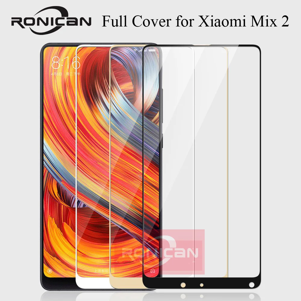 Закаленное стекло для xiaomi mi mix 2 s полная защита экрана mix2 прозрачная стеклянная