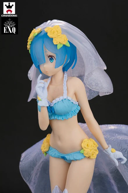 100% оригинальная Коллекционная Фигурка Banpresto EXQ-Свадебный Rem из Re:ZERO-начальная