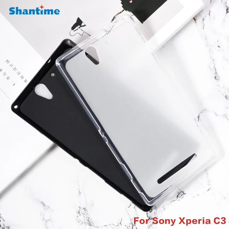 Для Sony Xperia C3 гелевый силиконовый защитный чехол для телефона мягкий из