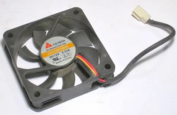 

Y.S.TECH FD126015HB 6015 12V 0.22A вентилятор с двойным шарикоподшипником