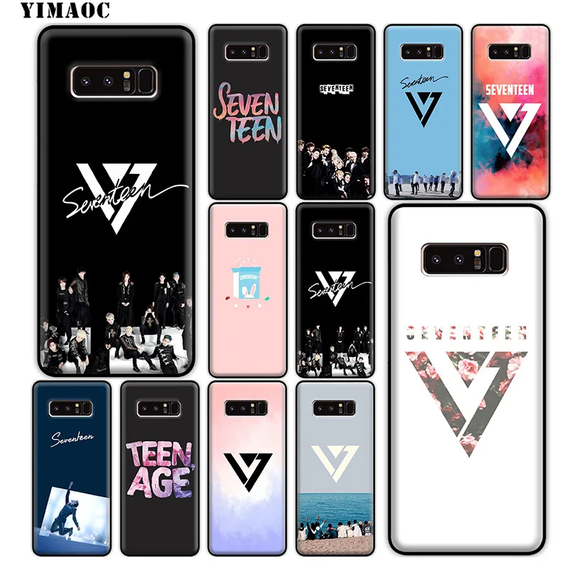 YIMAOC Seventeen Bands Soft Silicone Case for Samsung Galaxy S10 S10e S9 S8 Plus S7 S6 Edge J6 Cover |