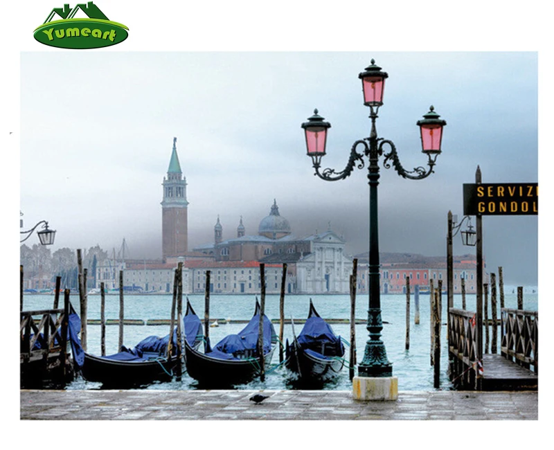Полноразмерная Алмазная вышивка Венецианский закат и пейзаж 5d мозаика крестиком
