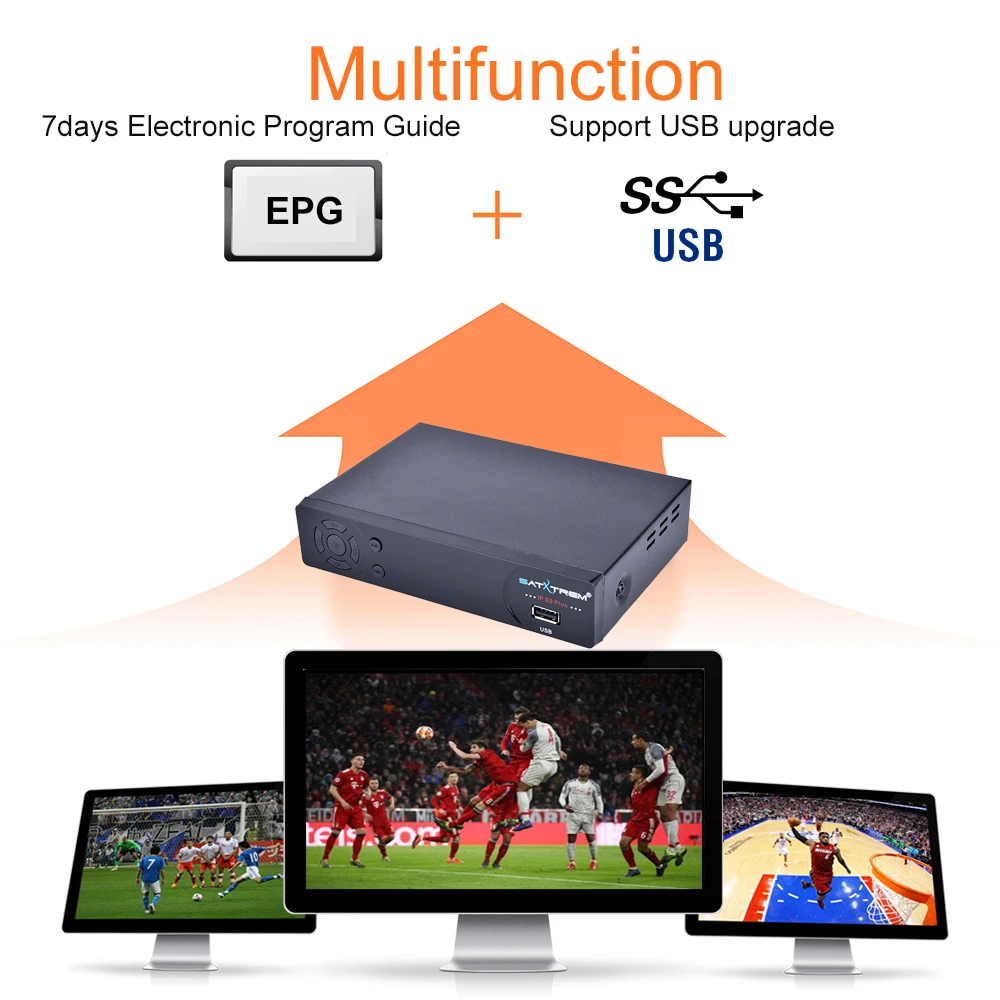 SATXTREM IPS2 спутниковый ТВ-приемник DVB-S2 HD+ USB Wi-Fi приемник Поддержка Европа cline Испания IP ТВ Декодер ТВ коробка