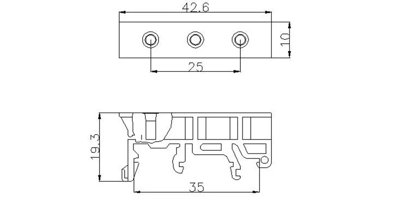 100% новый переходник для монтажа печатной платы на DIN-рейку 35 мм держатель оптовая