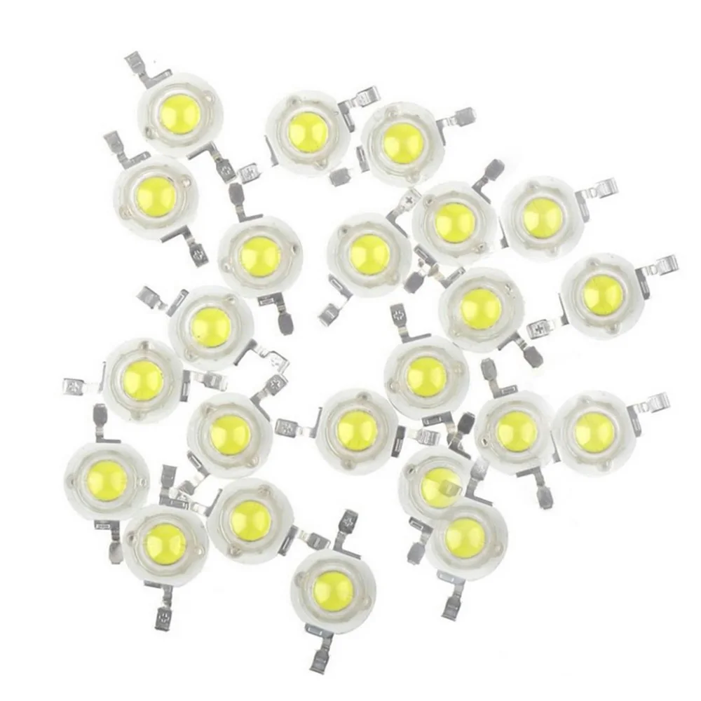 

100pcs/LOT 3W Warm Natural Cool White 3500K 4500K 6500K 15000K LED Bead diodes lamp crystal bulb light lamp part