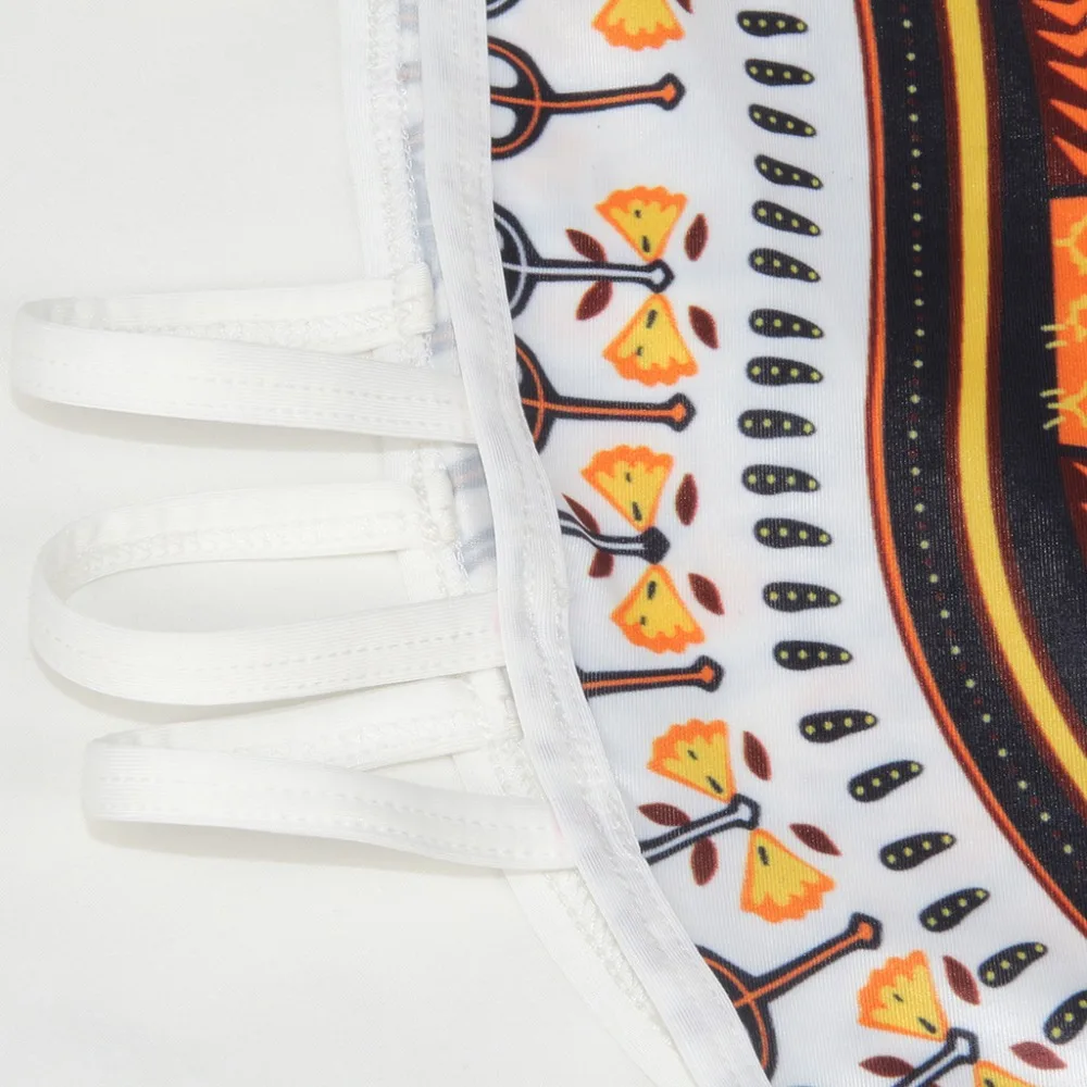 Пикантные 3D принт Одна деталь Для женщин купальник Треугольники Африка