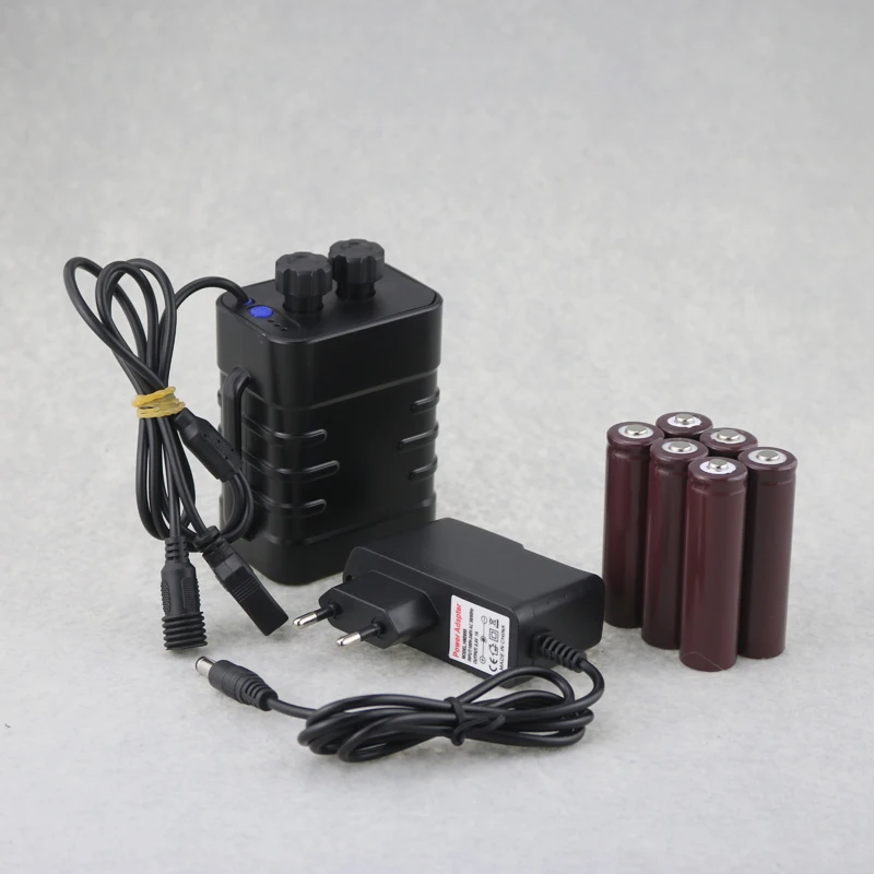 DIY 6X18650 Батарея Pack Чехол USB Выход 5 В для мобильного телефона и DC 8 4 велосипедных
