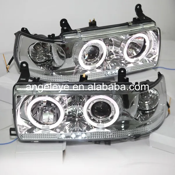 Для Toyota Land cruiser LC80 FJ80 Prado 4500 1990 1997 светодиодный фары ангельские глазки