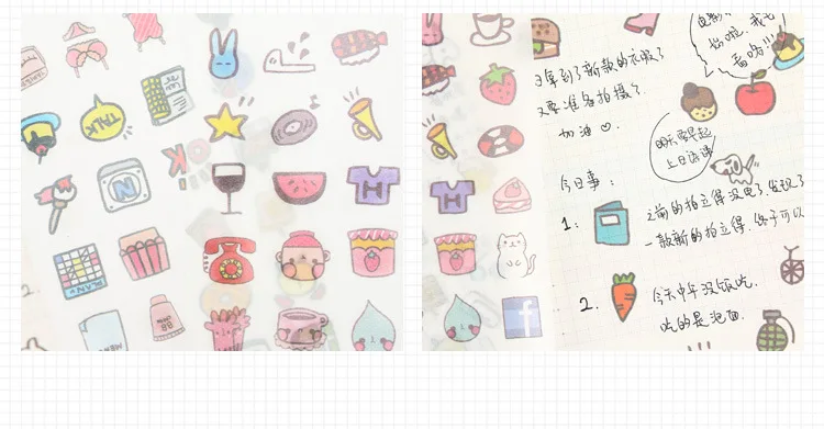 6 шт./упак. торт washi бумага kawaii милые стикеры стационарный липкий школьный подарок для ребенка для планировщик для скрапбукинга календарь декоративный светильник