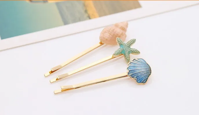Заколки для волос JINSE Sweet Conch заколки в виде морских звезд оптовая торговля
