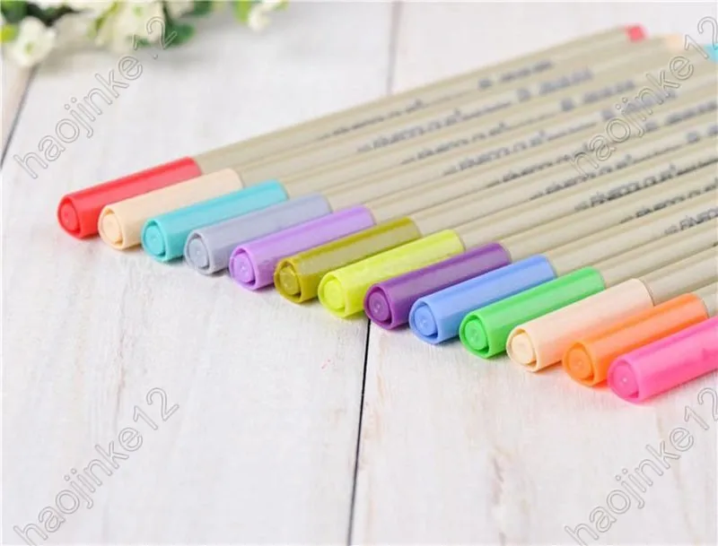 6 12 24 36 48 шт цветной набор FINECOLOUR Sketch Fineliner Marke Micron Pen 0 3 мм EF300 оптовая продажа|bag needle|bag
