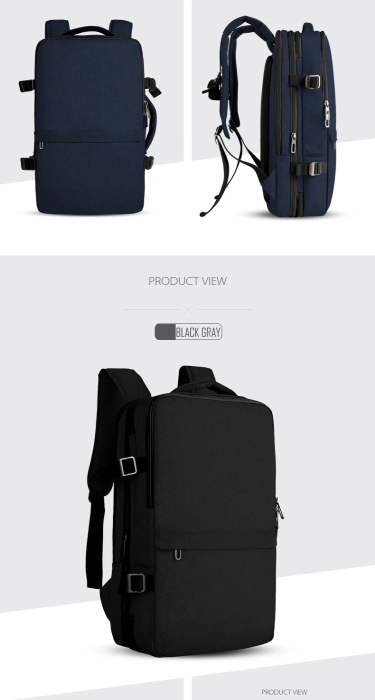 CAI Travel Backpack High Quality Capacity Side-Open Mini Suitcase Laptop bags Water Proof Minimalism Business Men School Style