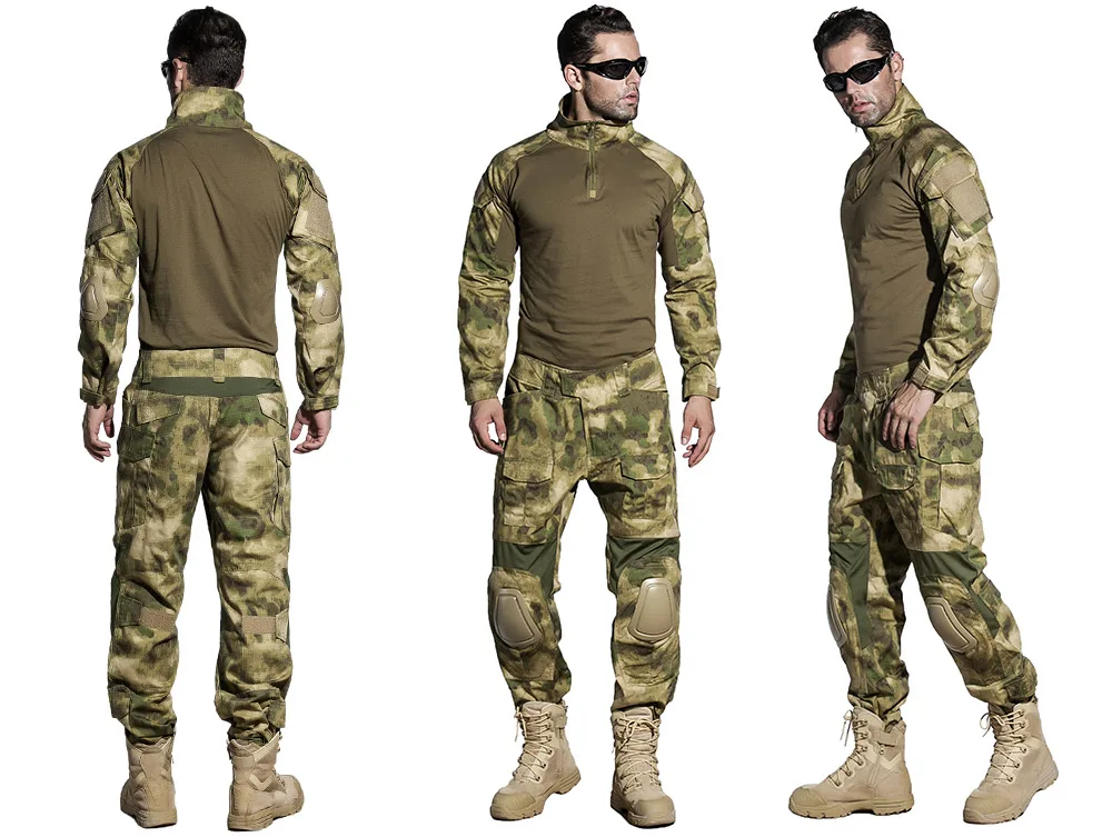 EMERSONGEAR Gen2 BDU боевая униформа тактическая рубашка брюки с налокотниками наколенники Военная камуфляжная одежда для охоты ATFG EM6922