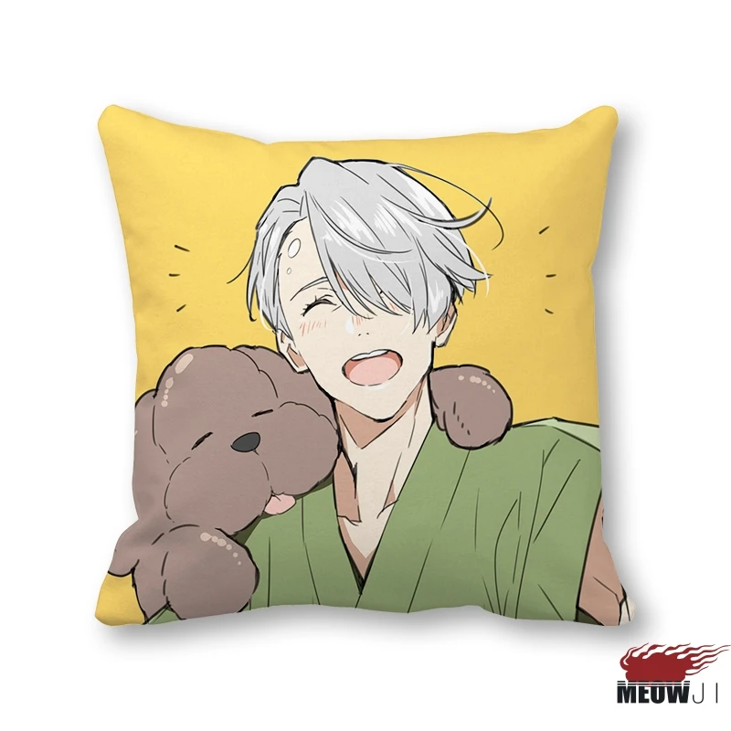 H Чехол-наволочка для подушки с рисунками из аниме "Yuri on Ice", разные размеры - Цвет: H