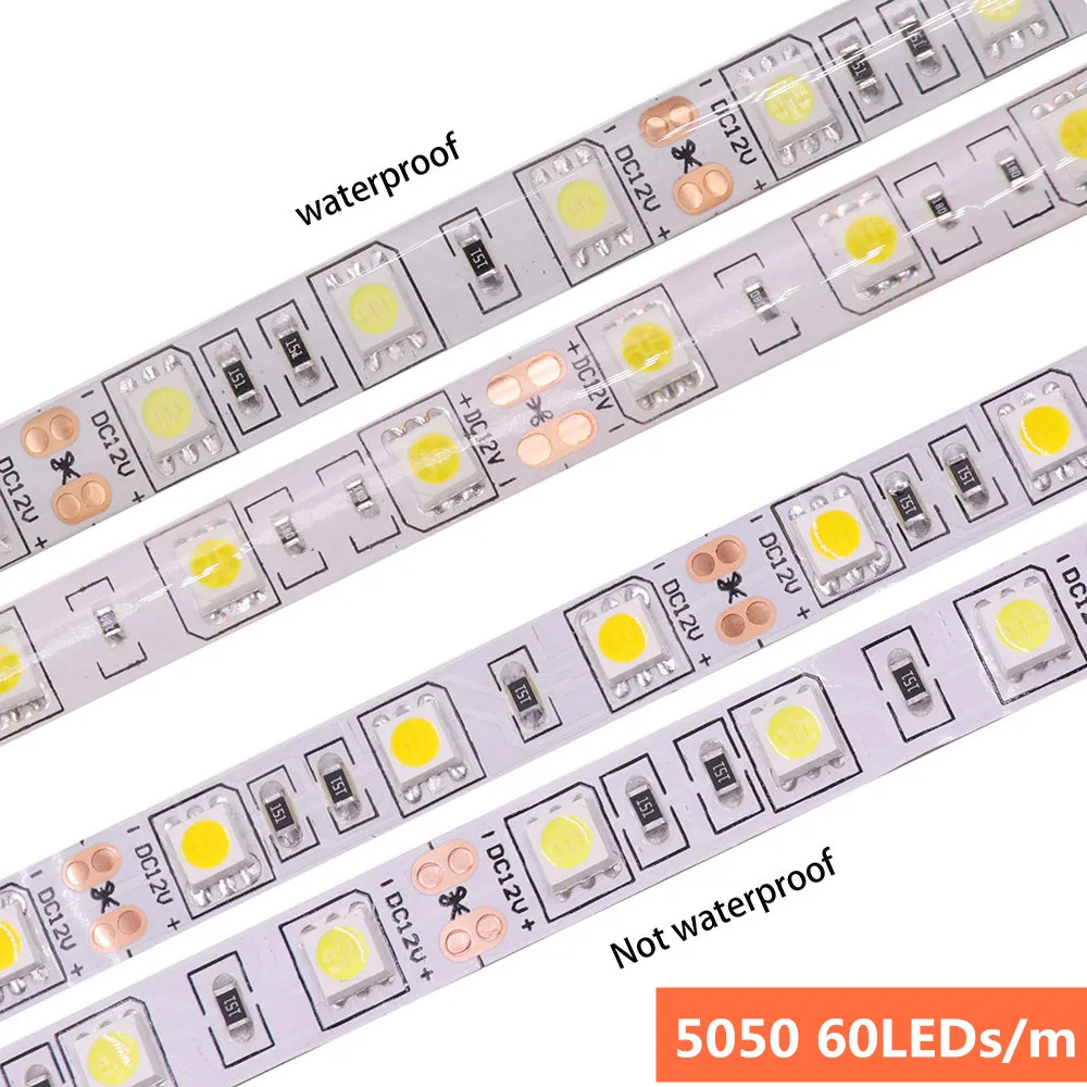 DC12V супер яркая SMD 5054 Светодиодная лента 120 светодиодный s/m 60 светодиодный s/m 5050 Теплый/белый/ледяной синий/розовый/красный/зеленый гибкая лента светодиодный светильник 5 м/лот